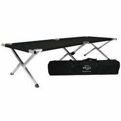 Polní rozkládací lehátko Černé Polní rozkládací lehátko Černé