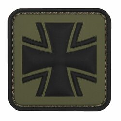 Nášivka GERMAN CROSS green velcro 3D PVC Nášivka GERMAN CROSS green velcro 3D PVC
