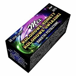 Barevné kometky s hvězdama MIX Jorge 50ks Barevné kometky s hvězdama MIX Jorge 50ks