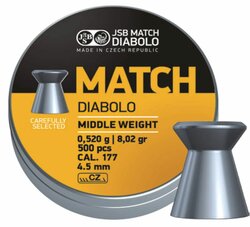 Diabolo JSB Match puška 500ks cal.4,5mm Diabolo JSB Match puška 500ks cal.4,5mm