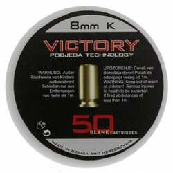 Startovací náboje VICTORY pistolové 8mm 1ks Startovací náboje VICTORY pistolové 8mm 1ks