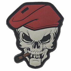 Nášivka LEBKA velcro 3D PVC červený baret Nášivka LEBKA velcro 3D PVC červený baret