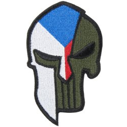Nášivka SPARTAN PUNISHER vlajka ČR velcro BAREVNÁ Nášivka SPARTAN PUNISHER vlajka ČR velcro BAREVNÁ