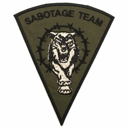 Nášivka Sabotage team VELCRO Nášivka Sabotage team VELCRO