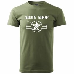 Triko reklamní ARMYSHOP s potiskem Triko reklamní ARMYSHOP s potiskem