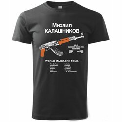 Triko s potiskem KALAŠNIKOV Triko s potiskem KALAŠNIKOV