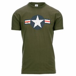 Triko s potiskem WWII olivové Triko s potiskem WWII olivové