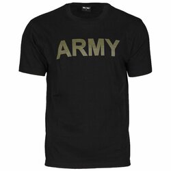 Triko s potiskem ARMY černé Triko s potiskem ARMY černé