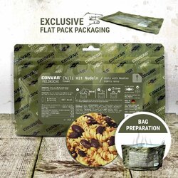 Polní kuchyně CHILI S NUDLEMI pikantní 150g CONVAR Polní kuchyně CHILI S NUDLEMI pikantní 150g CONVAR