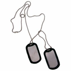 ID známka US dog tags Stříbrná ID známka US dog tags Stříbrná