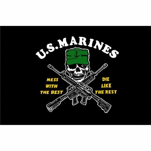 Vlajka U.S.M.C. černá