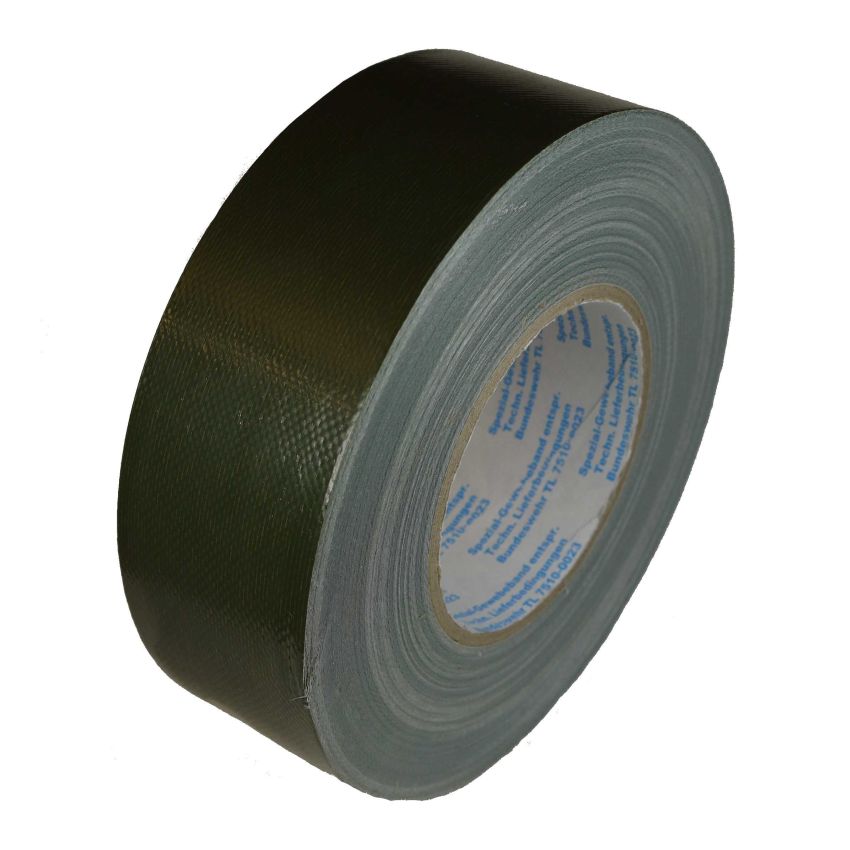 Lepící páska textilní 10m OLIV