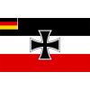 Vlajka Deutsches Reich + kříž