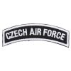 Nášivka Czech AIR FORCE oblouk- černobílá