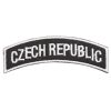 Nášivka Czech Republic oblouk - černobílá