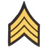 Nášivka hodnost US - seržant barevná