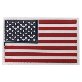 Nášivka vlajka USA velcro 3D PVC barevná