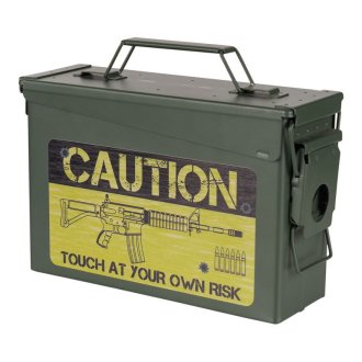 Bedna muniční cal.30 CAUTION RISK
