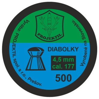 Diabolky PROJEKTIL kulatá hlavička 4,5mm 500ks