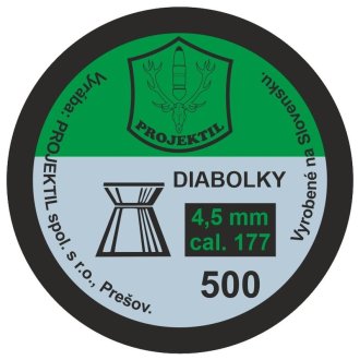 Diabolky PROJEKTIL plochá hlavička 4,5mm 500ks