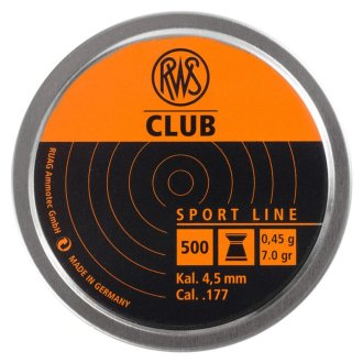 Diabolo RWS CLUB cal.4,5mm 500ks