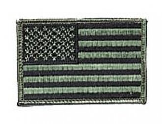 Vyšívaná vlajka - USA bojová - nažehlovací