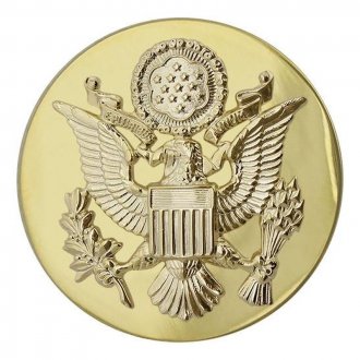 Odznak čepicový US ARMY orel zlatý