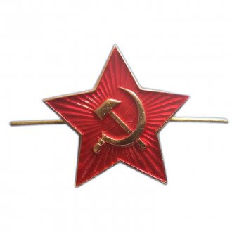 Odznak RUSKÝ červená hvězda