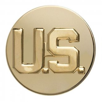 Odznak US - kulatý - zlatý