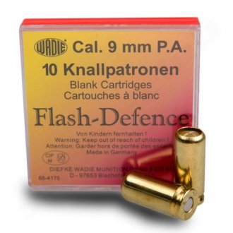 Nábojka Flash Defence WADIE pistolová 9mm 10ks