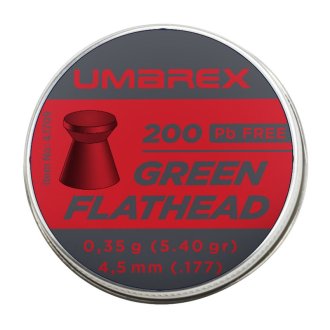 Diabolo UMAREX GREEN FLATHEAD Pb Free 4,5mm 200ks